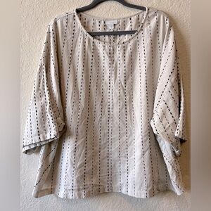 J Jill Hand Stitched Top